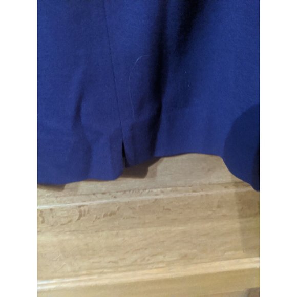Kasper & Co ASL Skirt Size 14 Purple Wool Straight Lined Slit Career Women - Picture 4 of 8